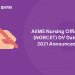 AIIMS Nursing Officer DV Dates