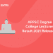 APPSC Degree College Lecturer Result 2021 Released
