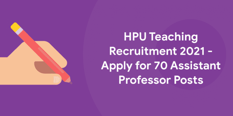 HPU Teaching Recruitment 2021