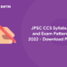 JPSC CCS Syllabus and Exam Pattern 2022 – Download PDF