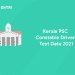 Kerala PSC Constable Driver Practical Test Date 2021