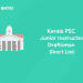 Kerala PSC Junior Instructor Draftsman