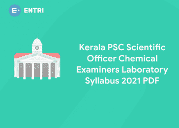 Kerala PSC Scientific Officer Chemical Examiners Laboratory Syllabus 2021 PDF