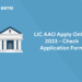 LIC AAO Apply Online 2023