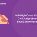 MP HIGH COURT 2021 civil judge exam
