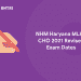 NHM MLHP CHO 2021 REVISED EXAM DATE