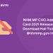 NHM MP CHO Admit Card 2021 Released - Download Hall Ticket @nhmmp.gov.in