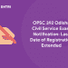 OPSC 392 Odisha Civil Service Exam Notification_ Last Date of Registration Extended