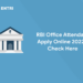 RBI Office Attendant Apply Online 2022 - Check Here