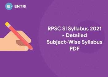 RPSC SI Syllabus 2021