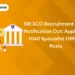 SBI SCO Recruitment 2024 Notification