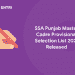 SSA Punjab Master Cadre Provisional Selection List 2021 Released