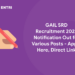 GAIL SRD Recruitment 2022 Notification Out for Various Posts - Apply Here, Direct Link