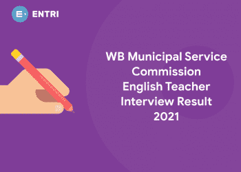 WB Municipal Service Commission English teacher Interview Result 2021