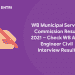 WB Municipal Service Commission Result 2021 – Check WB Asst Engineer Civil Interview Result