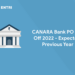 CANARA Bank PO Cut Off 2022 - Expected, Previous Year