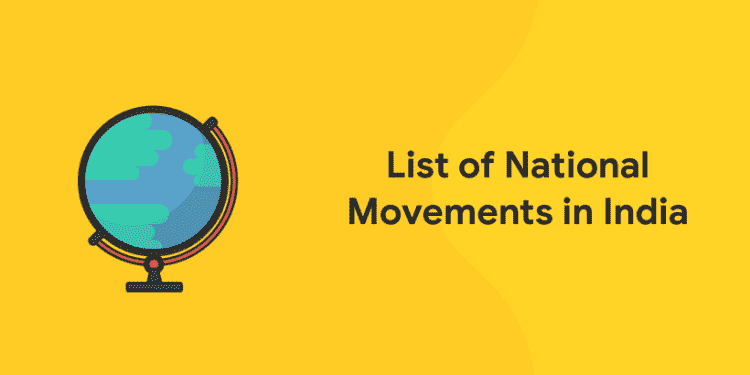 list of national movements in india