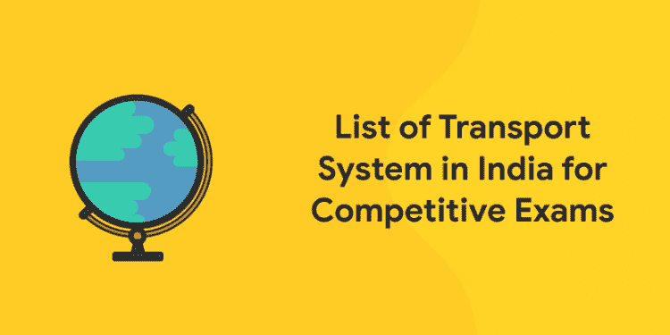 list of transport system in india