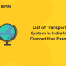 list of transport system in india