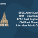 BPSC Admit Card 2021 – Download BPSC Asst Engineer Civil Last Phase Interview Admit Card