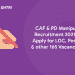 CAF & PD Manipur Recruitment 2021 - Apply for LDC, Peon, & other 165 Vacancies