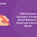 CBSE Assistant Secretary & Analyst Result Released - Check out Interview Result