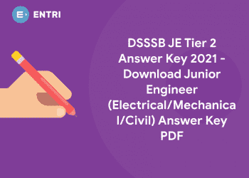 DSSSB JE Tier 2 Answer Key 2021
