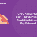 GPSC Answer Key 2021 – GPSC Prelims Provisional Answer Key Released