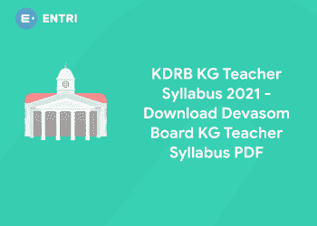KDRB KG Teacher Syllabus 2021