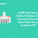 KDRB Staff Nurse Grade 2 Syllabus 2021