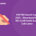 KSP RSI Admit Card 2021 - Download KSP (CAR/DAR) Exam Call Letter