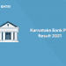 Karnataka Bank PO Result 2021