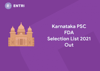 Karnataka psc fda Selection list 2021 out