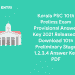 Kerala PSC 10th Prelims Exam Provisional Answer Key 2021