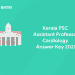 Kerala PSC Assistant Professor Cardiology Answer Key