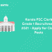 Kerala PSC Clerk Grade 1 Recruitment 2021