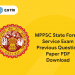 MPPSC State Forest Service Exam Previous Question Paper PDF Download