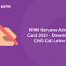 NHM Haryana Admit Card 2021 - Download CHO Call Letter