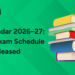SSC Calendar 2026–27 Revised Exam Schedule Released