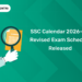SSC Calendar 2026–27 Revised Exam Schedule Released