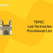 TSPSC Lab Technician Provisional Selection List