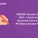 UKSSSC Answer Key 2021 - Check out Accounts Clerk and PA/Steno Answer Key