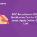 AOC Recruitment 2022 - Notification Out for 3068 posts. Apply Online, Get Link