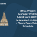 BPSC Project Manager prelims 2021