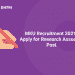 MKU Recruitment 2021 – Apply for Research Associate Post