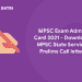 MPSC Admit card