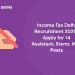 Income Tax department recruitment 2021