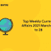 weekly current affairs 2021 march 22 to 28