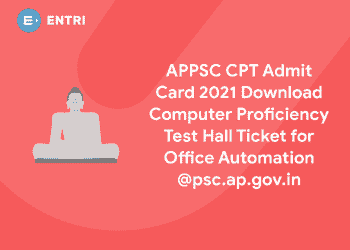 APPSC CPT Admit card 2021