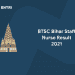 BTSC Bihar Staff Nurse Result